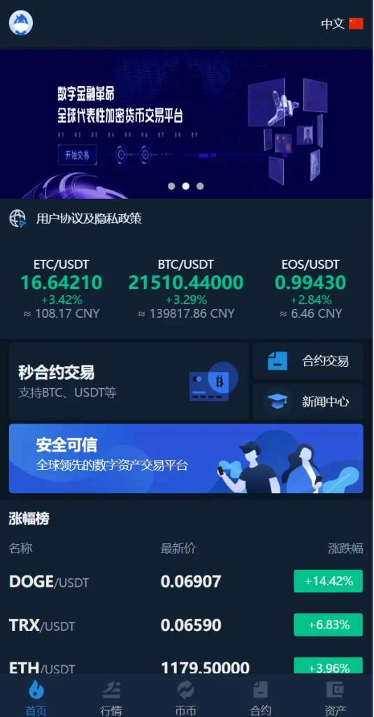 图片[2]-【多语言交易所系统】币币交易+秒合约交易所+PC端VUE+手机端uniapp